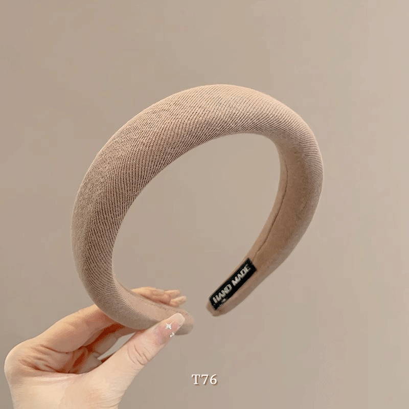 Băng đô cài tóc nữa bảng to phong cách Vintage nhiều màu T76