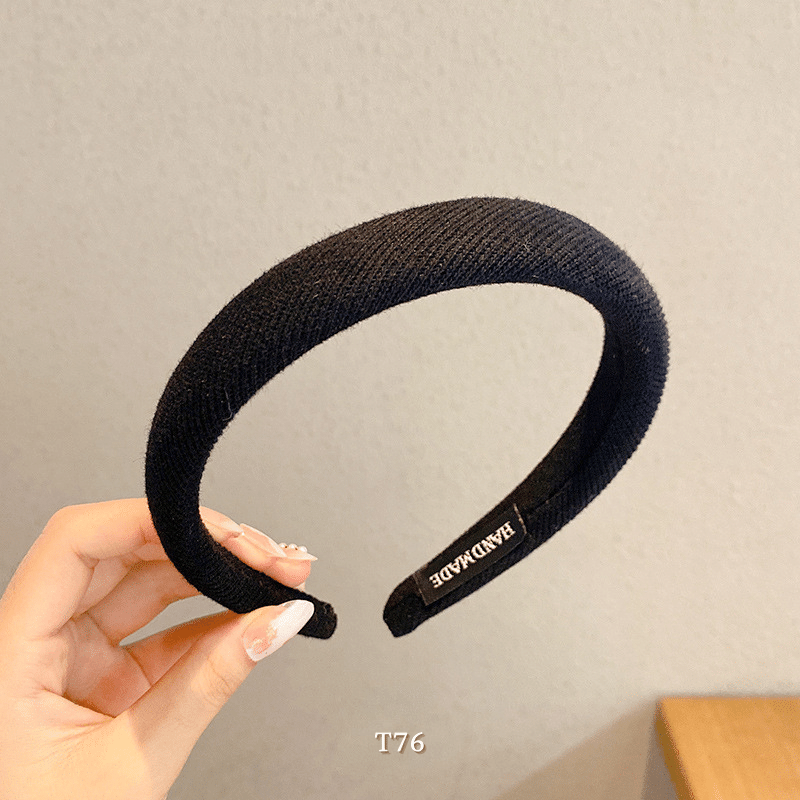 Băng đô cài tóc nữa bảng to phong cách Vintage nhiều màu T76
