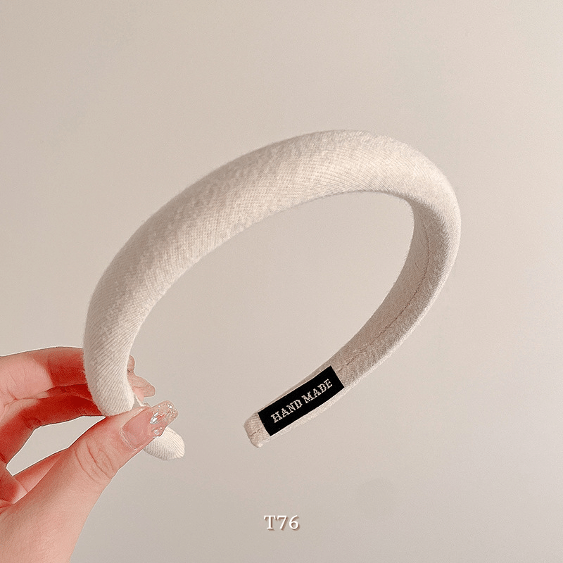 Băng đô cài tóc nữa bảng to phong cách Vintage nhiều màu T76