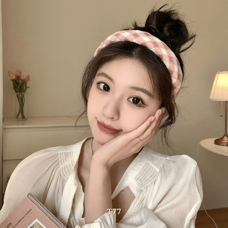 Băng đô, cài tóc vải lụa mềm mịn chống nhăn nhiều màu thời trang T77