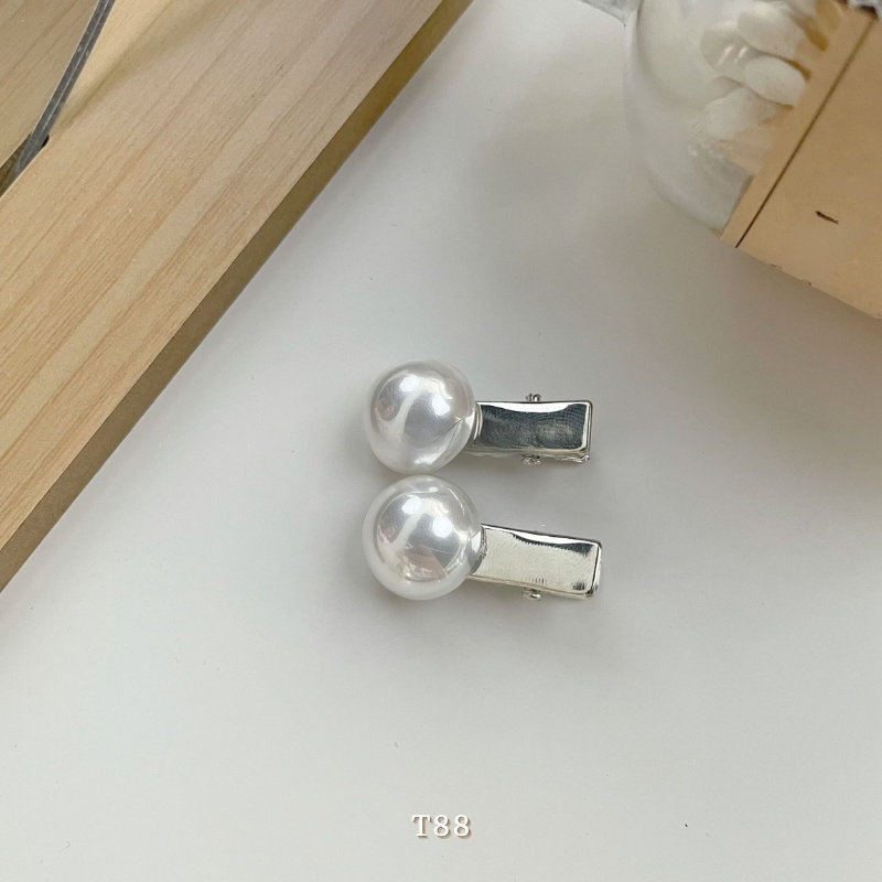 Kẹp tóc mái kim loại bản nhỏ nhắn đính đá cao cấp phụ kiện thời trang cho nữ - T88