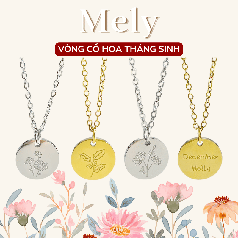 Dây chuyền Thép Titan không gỉ Tháng sinh