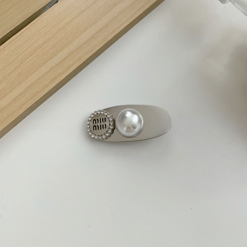 Kẹp tóc mái kim loại bản nhỏ nhắn đính đá cao cấp phụ kiện thời trang cho nữ - T88