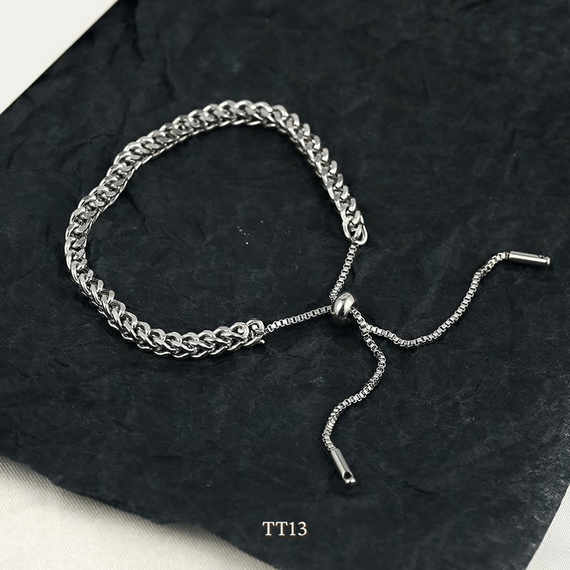 Vòng tay titan mẫu mới không đen gỉ thời trang unisex TT13