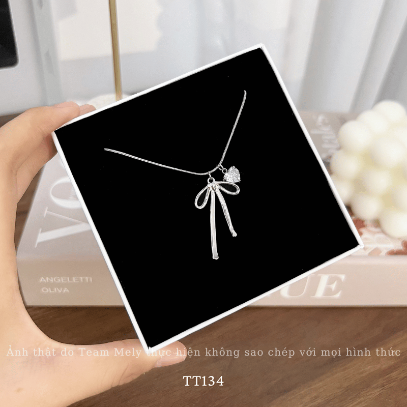 Dây chuyền Thép Titan không đen gỉ hình tim TT134
