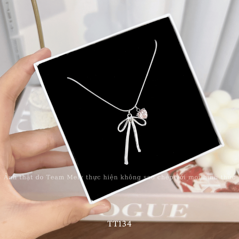 Dây chuyền Thép Titan không đen gỉ hình tim TT134