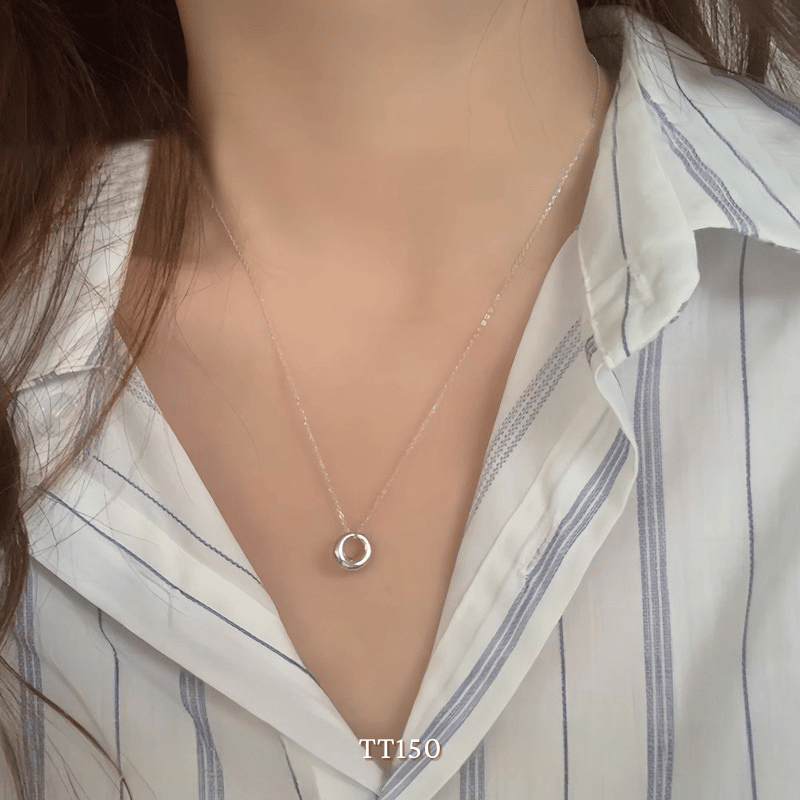 Dây chuyền Thép Titan không gỉ mặt tròn TT150