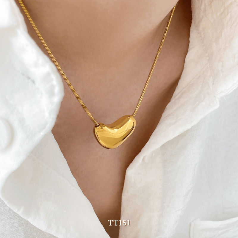 Dây chuyền Thép Titan không gỉ hạt đậu TT151