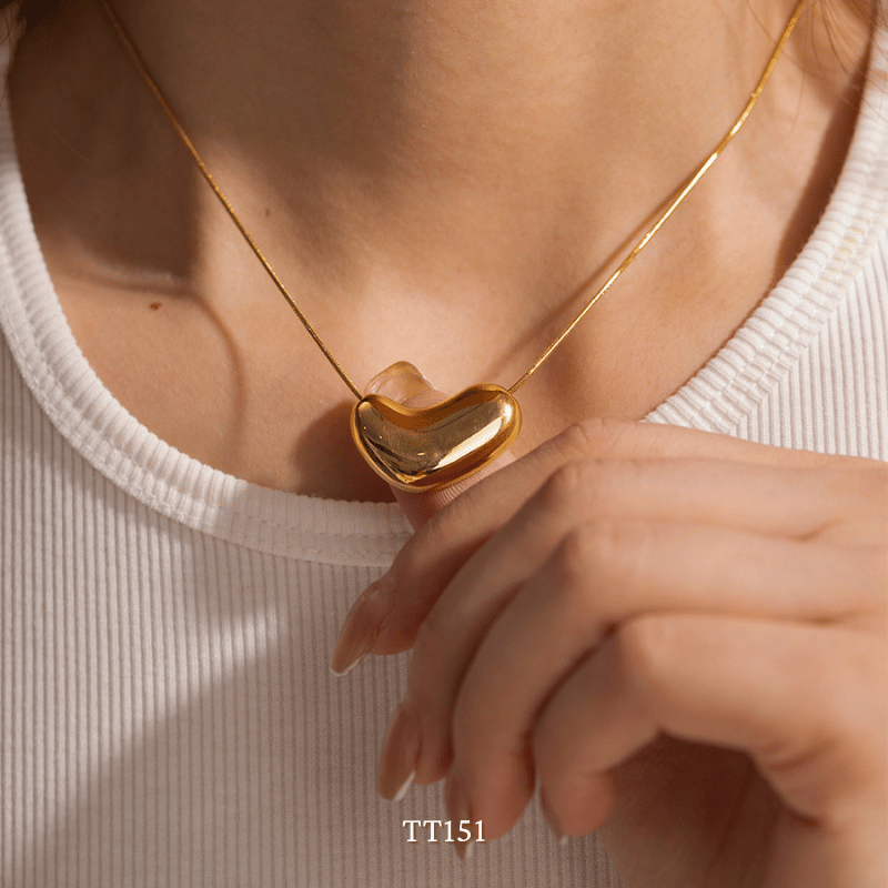 Dây chuyền Thép Titan không gỉ hạt đậu TT151