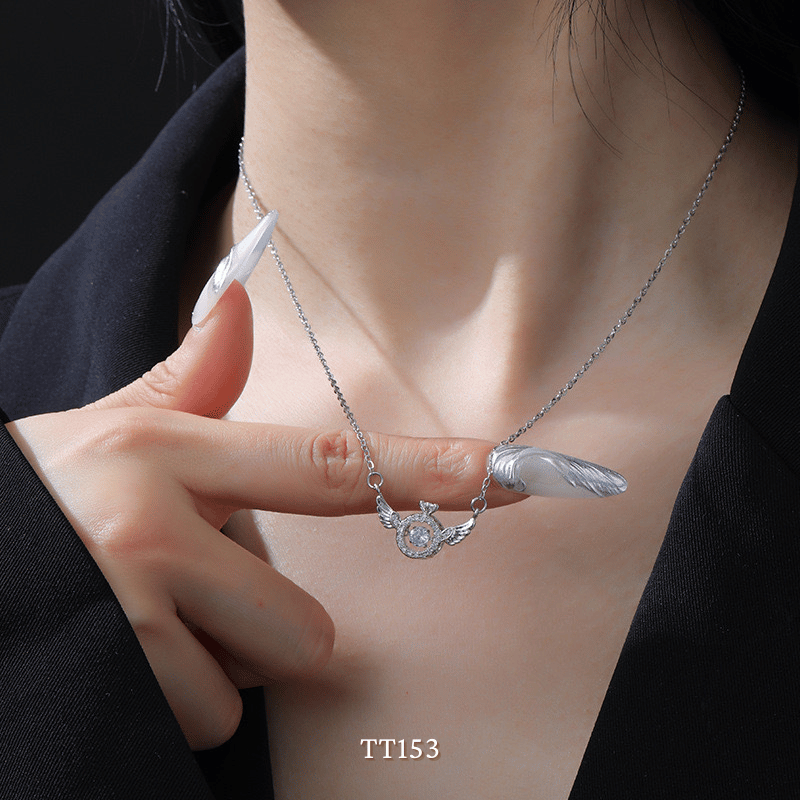 Dây chuyền đính đá cánh thiên thân TT153