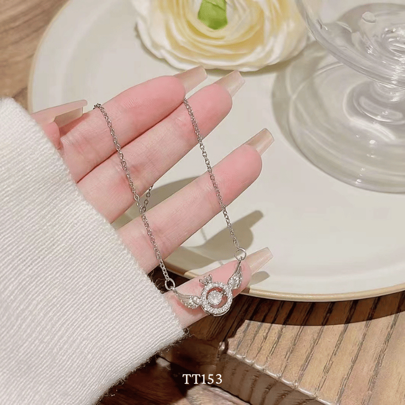 Dây chuyền đính đá cánh thiên thân TT153