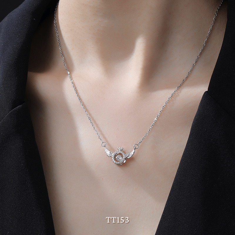 Dây chuyền đính đá cánh thiên thân TT153