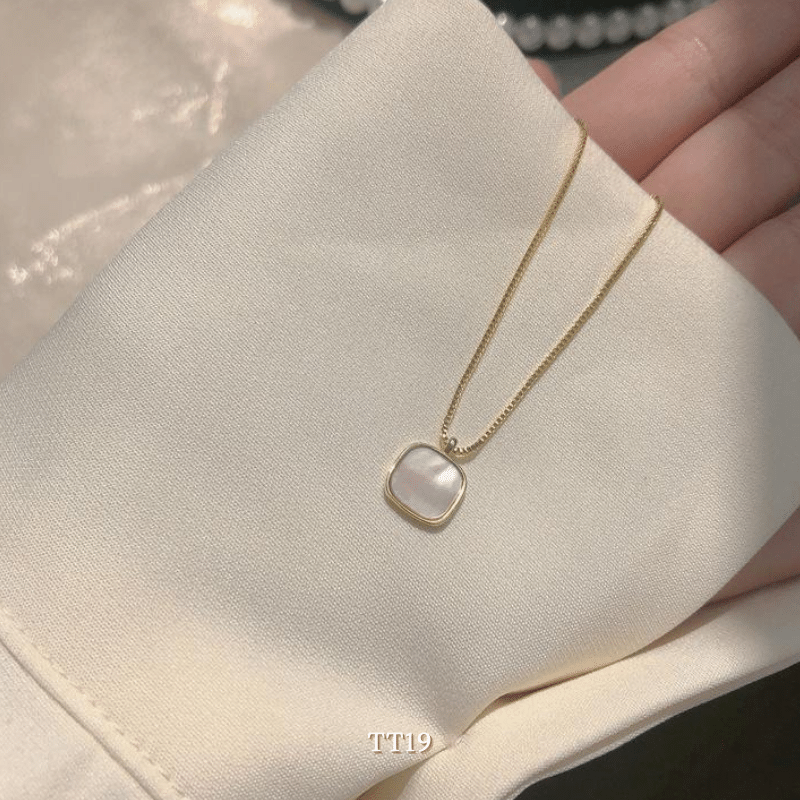 Dây chuyền hạt đá trang phong cách đơn giản nữ tính Hàn Quốc TT19