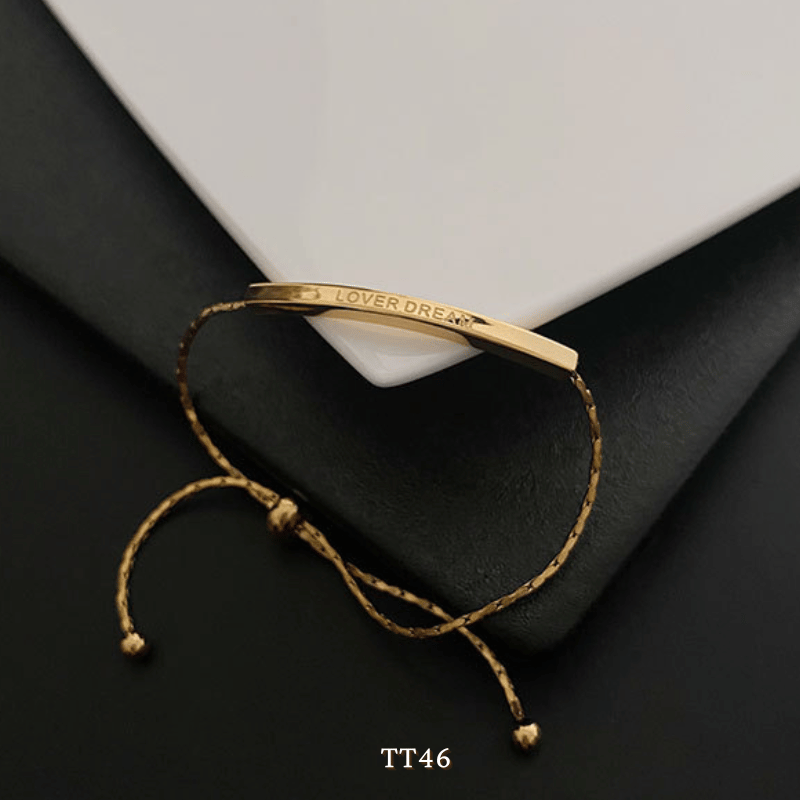 Vòng tay titan không đen gỉ phong cách thời trang unisex cá tính trẻ trung TT46