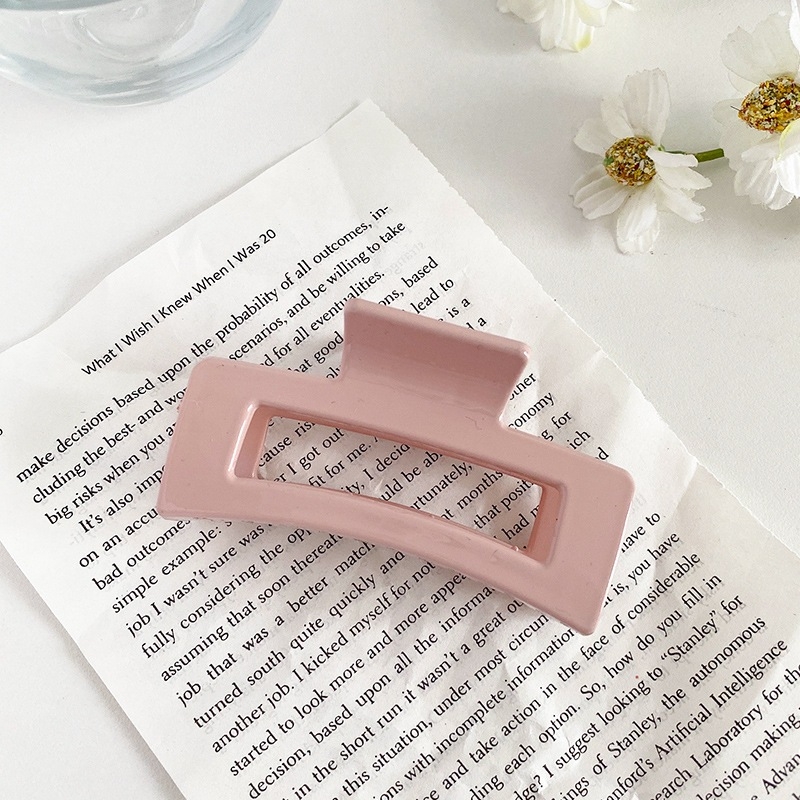 Kẹp tóc càng cua cở lớn hình quạt phong cách Hàn Quốc nhiều màu - Mely T18