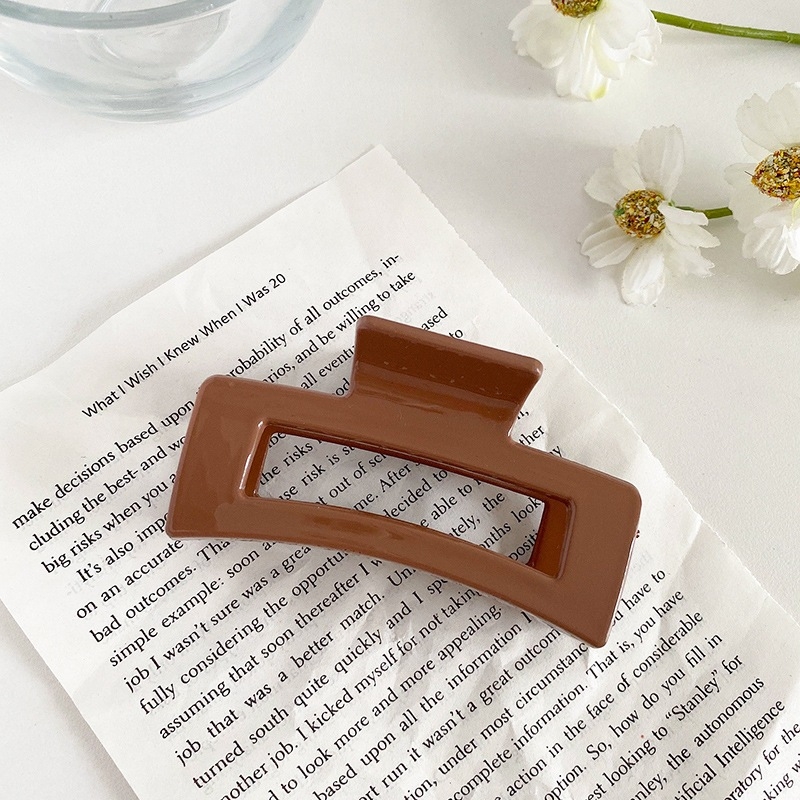 Kẹp tóc càng cua cở lớn hình quạt phong cách Hàn Quốc nhiều màu - Mely T18