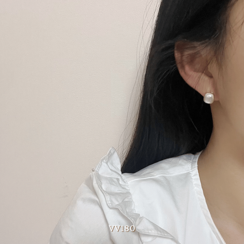 Set bông tai đính đá VV180