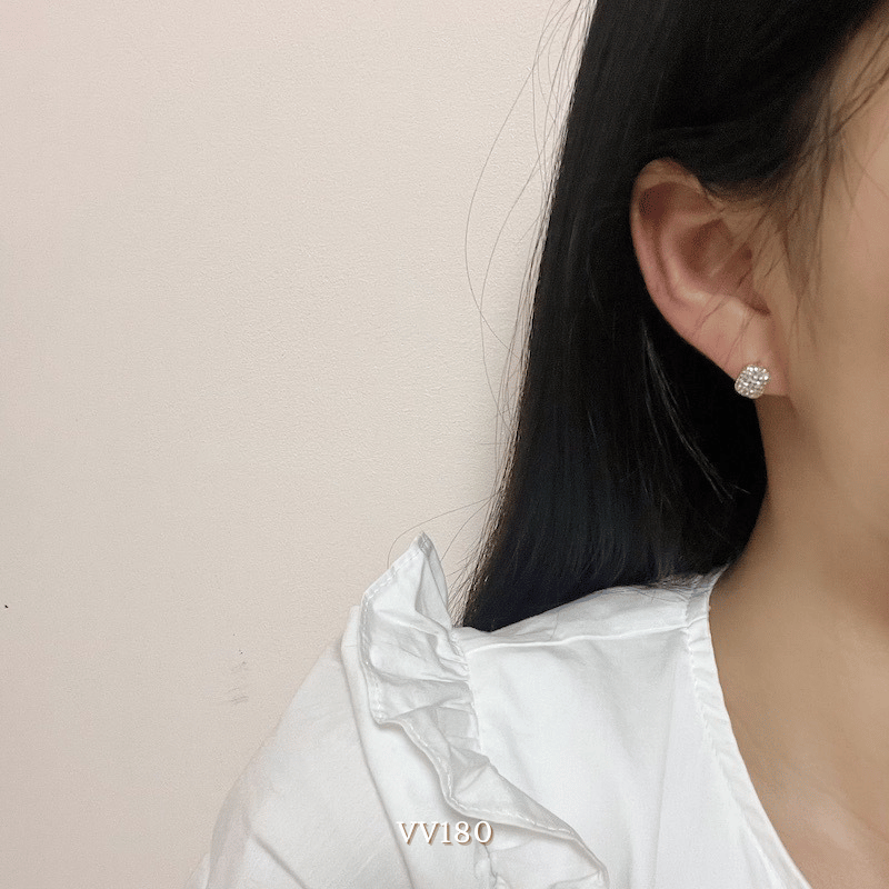Set bông tai đính đá VV180