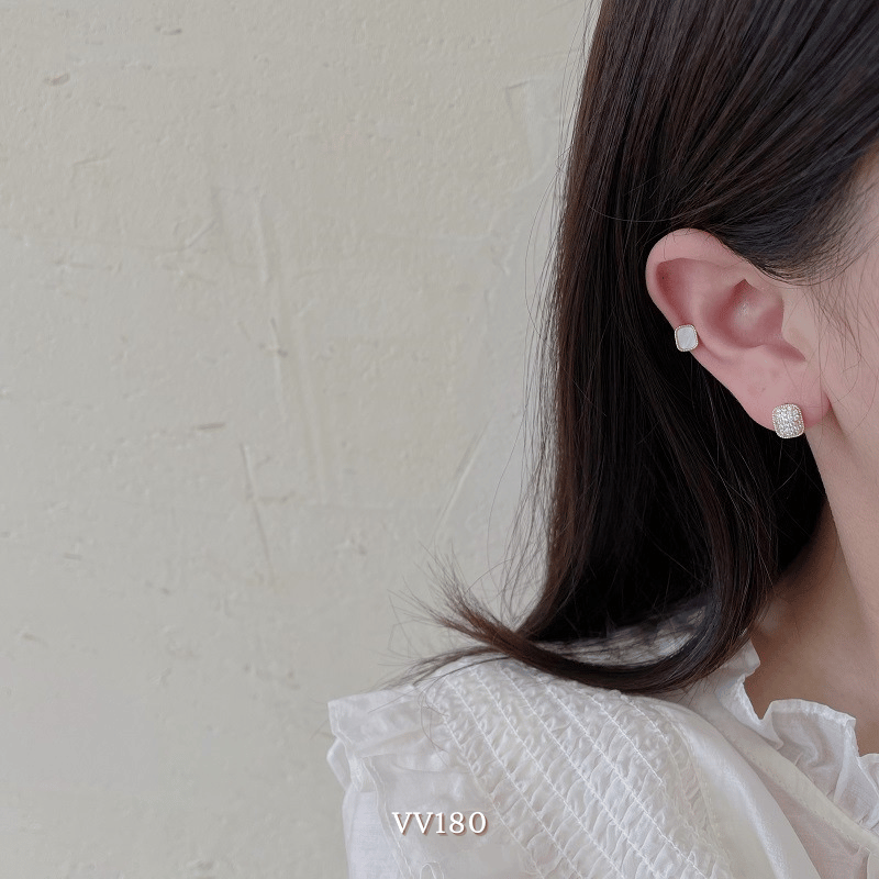 Set bông tai đính đá VV180