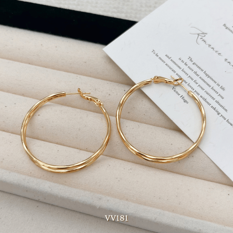 Bông tai dạng khoen tròn VV181