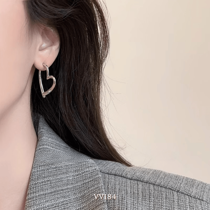 Bông tai hình tim VV184