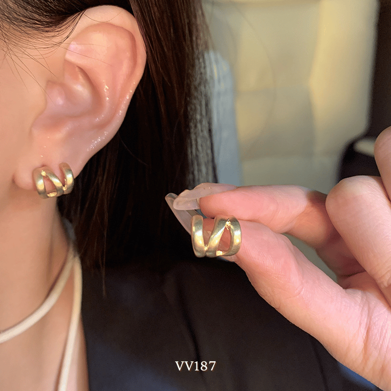 Bông tai chuôi bạc 925 VV177
