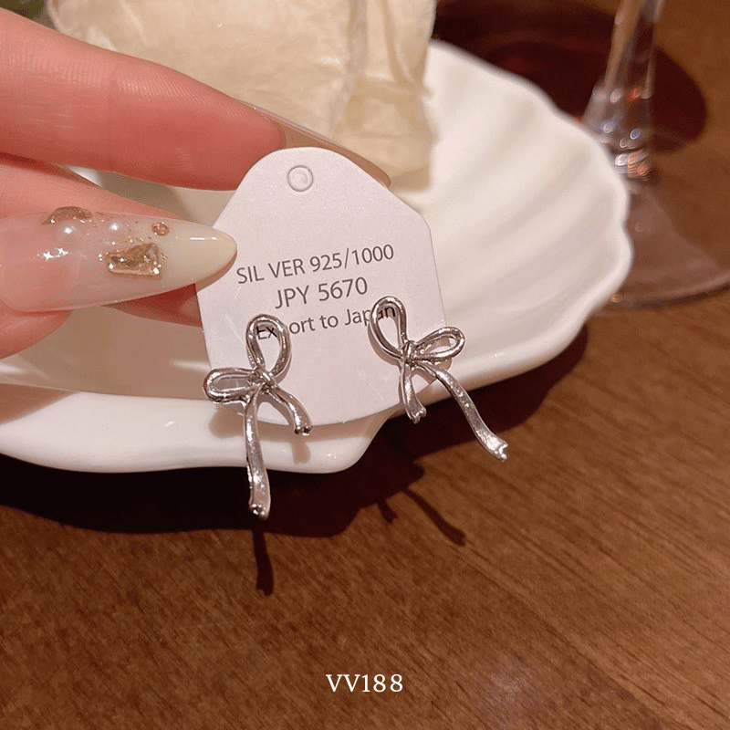 Bông tai nơ đơn giản VV188