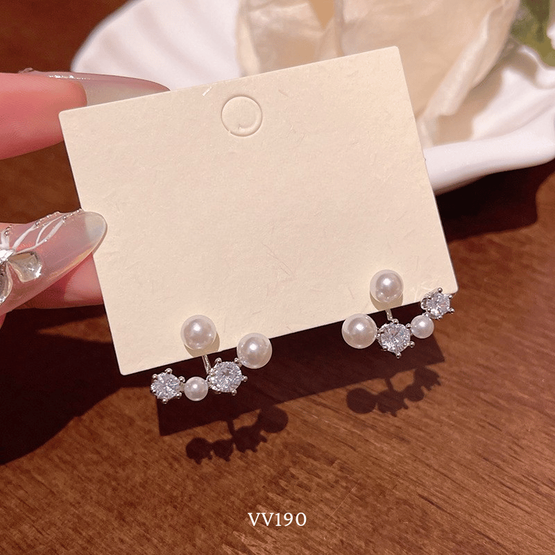 Bông tai ôm vành tai đính đá VV190