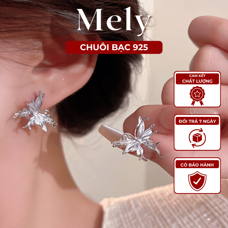 Bông tai hình bướm đơn giản VV193