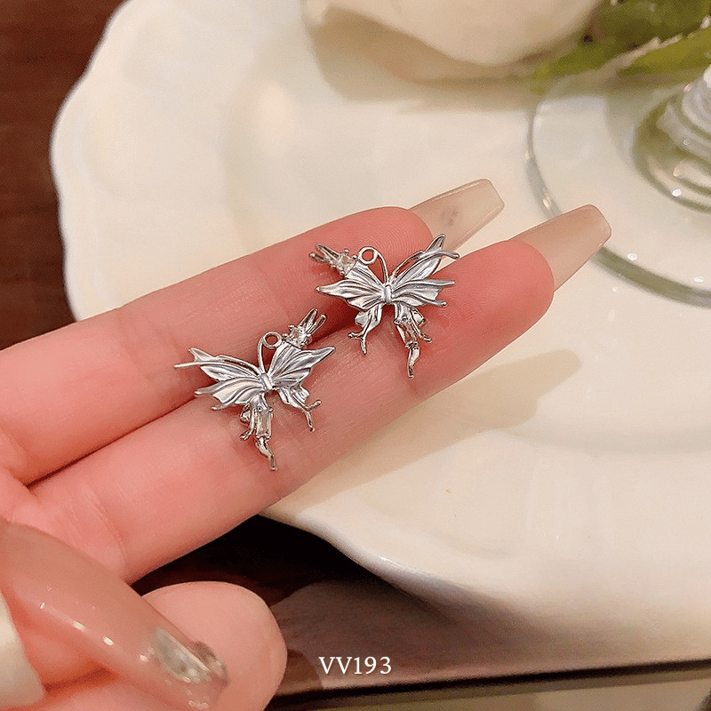 Bông tai hình bướm đơn giản VV193
