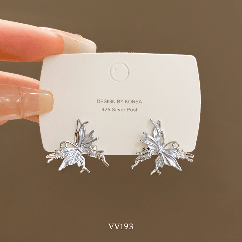 Bông tai hình bướm đơn giản VV193