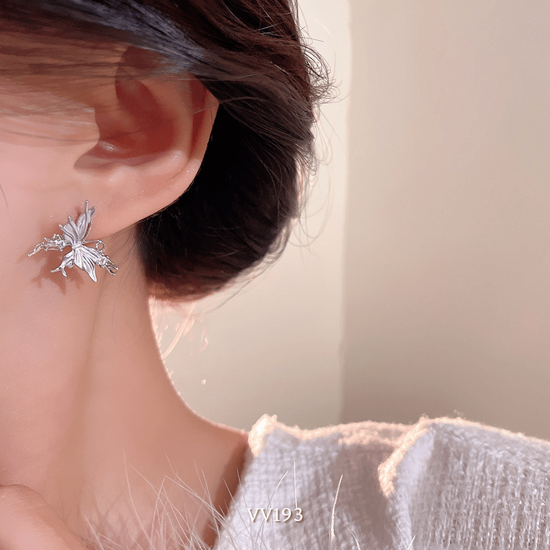 Bông tai hình bướm đơn giản VV193