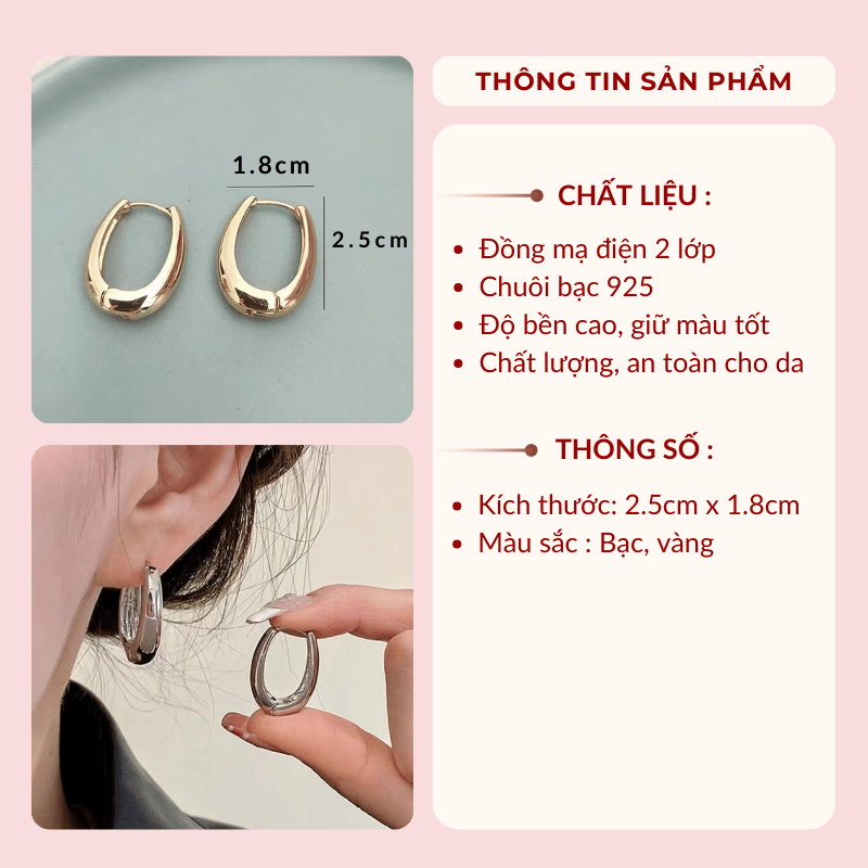 Bông tai vintage đơn giản VV194