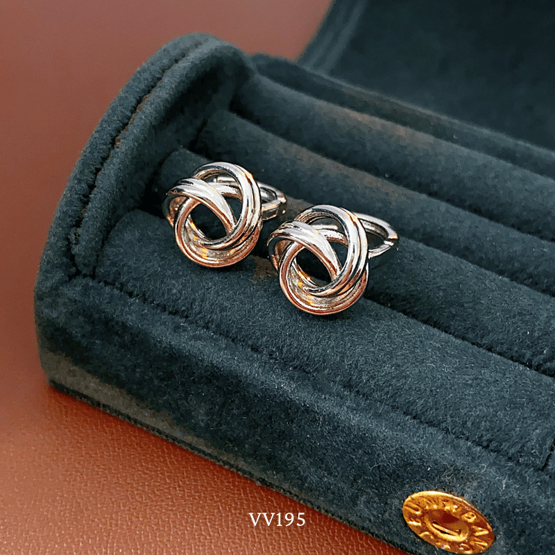 Bông tai xoắn đơn giản VV195