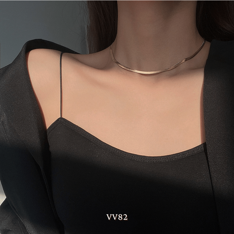 Dây chuyền titan không đen gỉ sợi đôi thời trang nữ tính VV82 (HAI KHÓA CÓ THỂ TÁCH RỜI LÀM 2 SỢI )