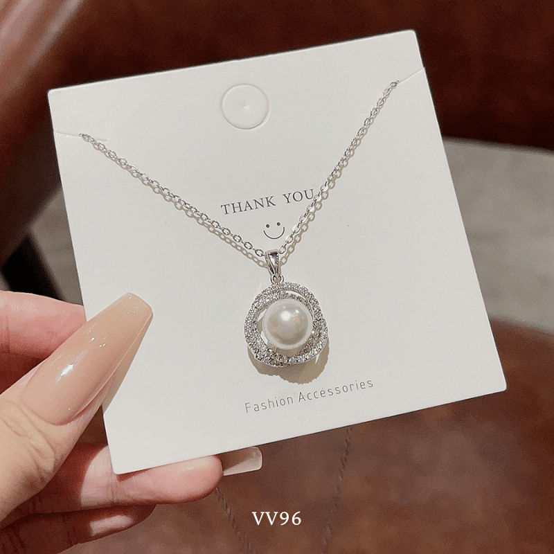 Dây chuyền hạt ngọc trai nhân tạo nữ tính thời trang Mely VV96
