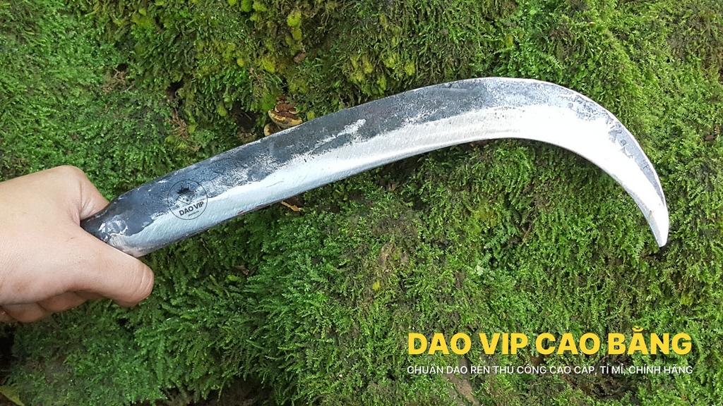 Liềm phát cỏ sắc bén - Thép nhíp ô tô C04 chất lượng, hàng chuẩn CỦA DAO VIP CAO BẰNG