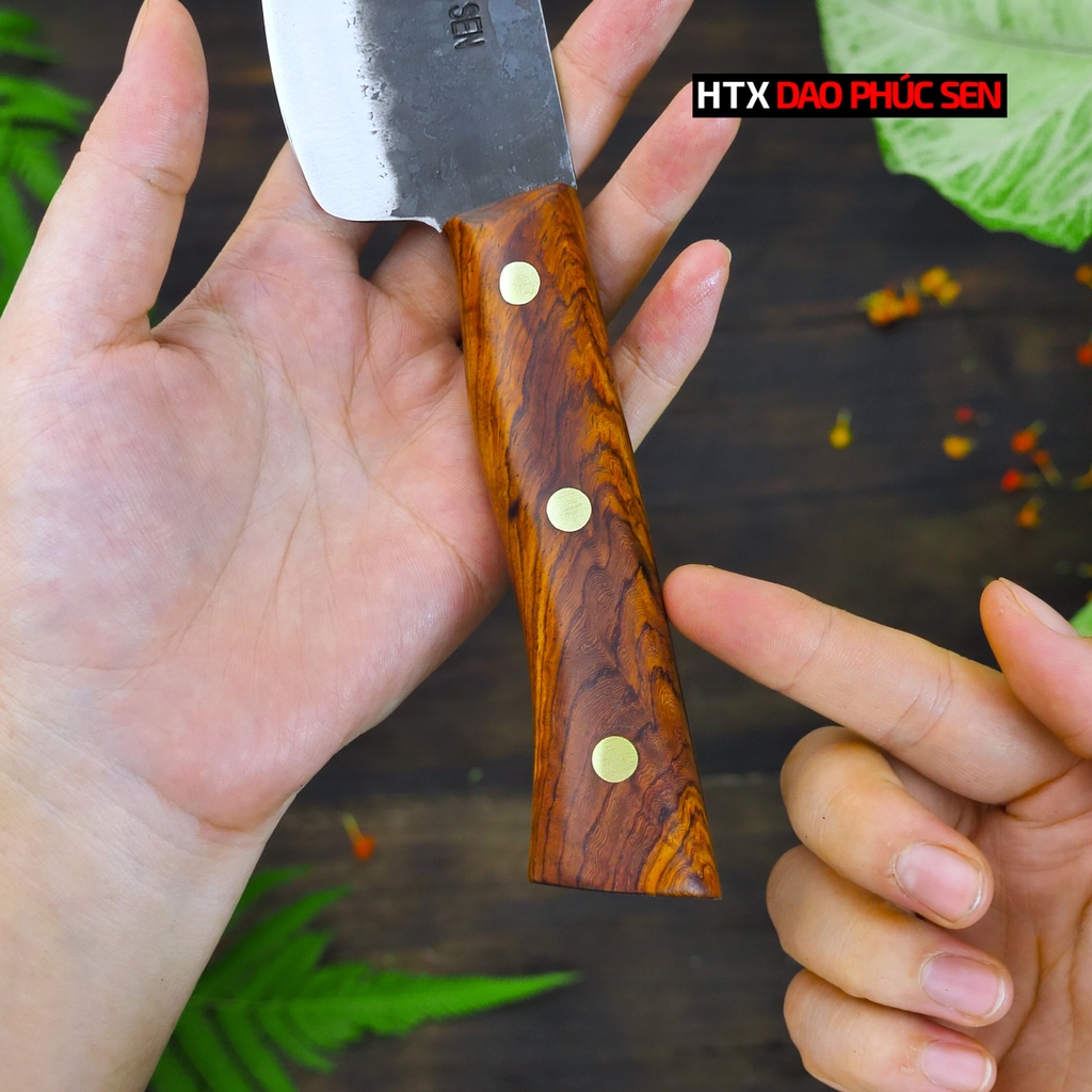 DAO BẦU LỌC 16 thép nhíp xe cán gỗ cẩm G08OCD / HTX DAO PHÚC SEN