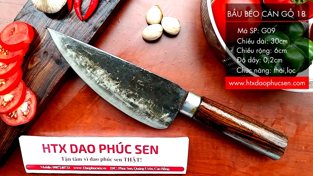 Dao thái lọc G09 Thép nhíp