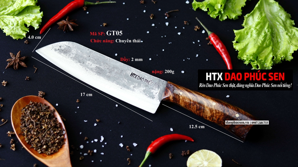 DAO THÁI KIỂU 05 cán ốp cẩm