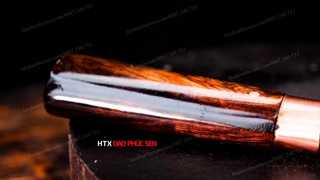 Dao thái lọc sắc bén - Thép nhíp ô tô - Cán cẩm khâu đồng - G09TDD giữ sắc lâu, dễ mài lại