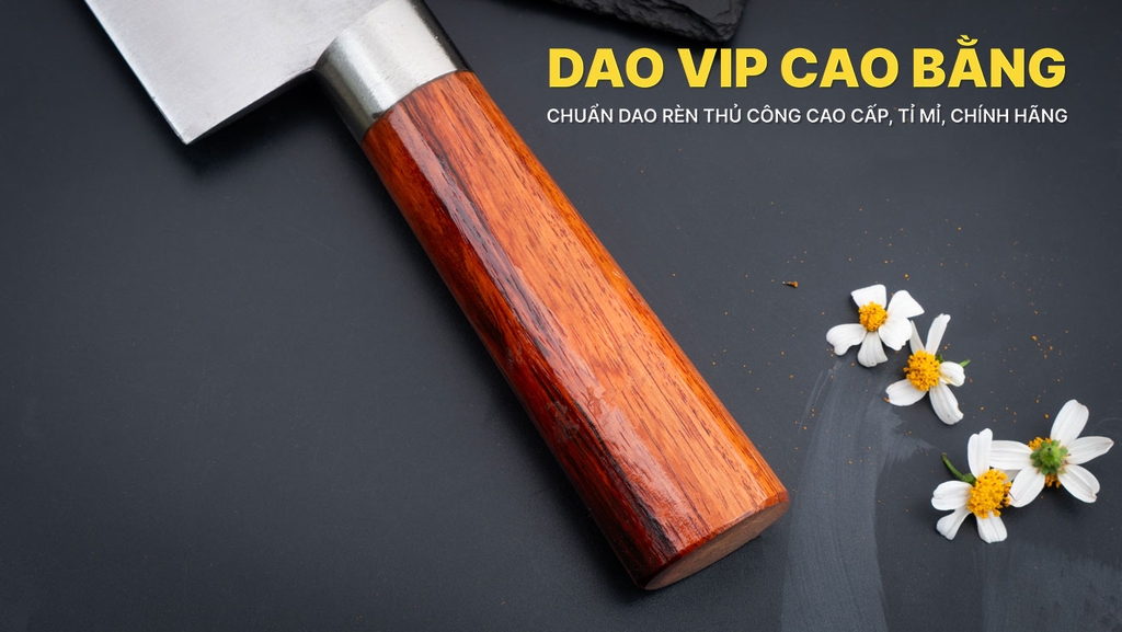 Dao chặt gà vịt thép trắng - G07KC DAO VIP CAO BẰNG
