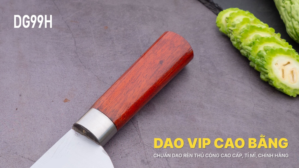Dao chặt gà thép trắng CG99H DAO VIP CAO BẰNG