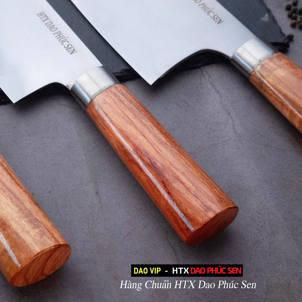 Bộ dao bếp đa năng thép trắng cao cấp cán Hương CB91H