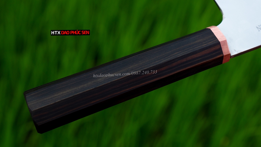 Dao chặt gà thép trắng cao cấp CG10 vệ sinh, an toàn - Hàng chuẩn của DAO VIP - HTX DAO PHÚC SEN