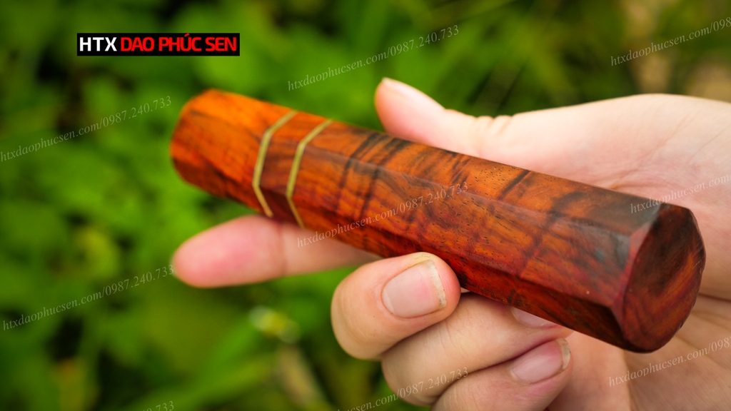 Cán dao Nhật bát giác gỗ trắc - CN05