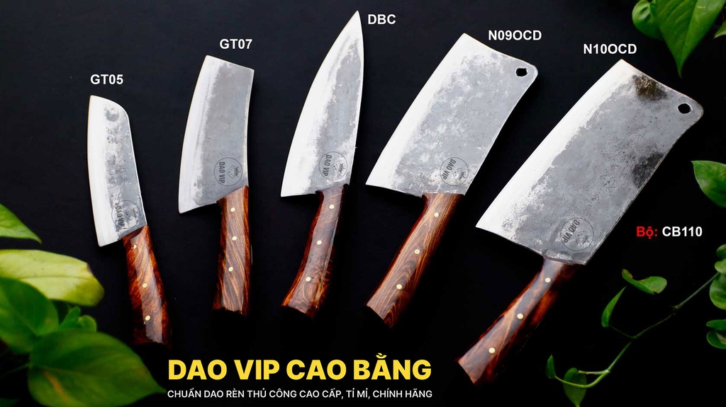 BỘ DAO NHÀ HÀNG LỘC PHÁT CB110 DAO VIP CAO BẰNG