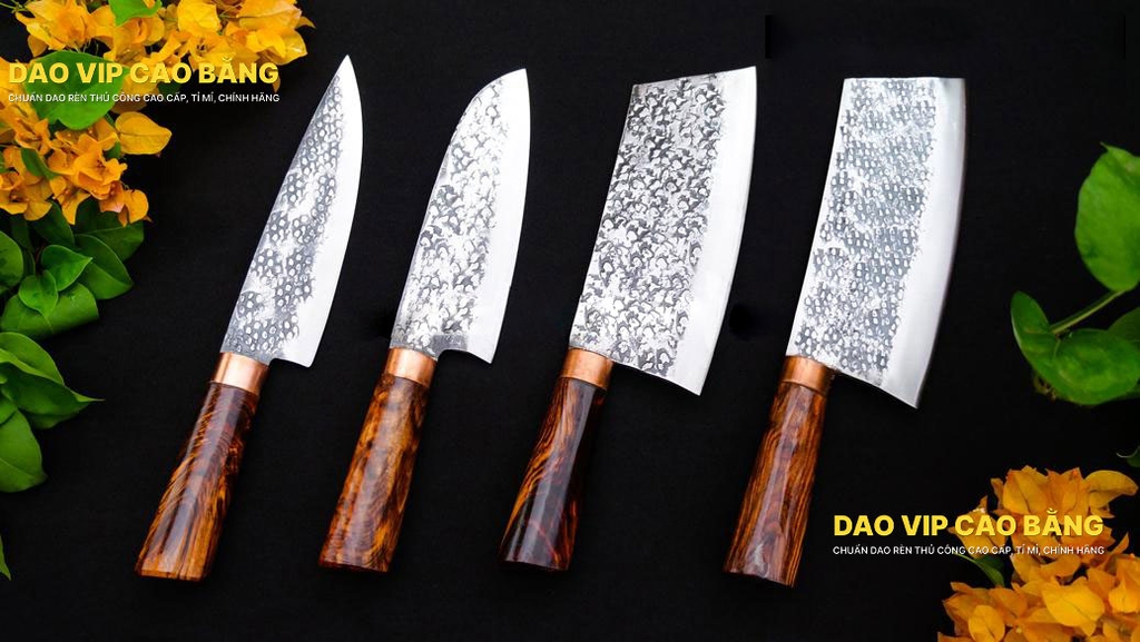 Bộ dao bếp gia đình cao cấp CB130, hàng chuẩn chính hãng của DAO VIP CAO BẰNG