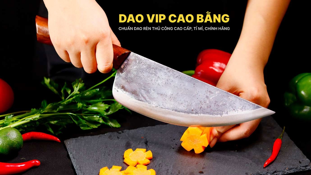 Dao phúc sen bầu lọc 22 G10OCD cán ốp cẩm DAO VIP CAO BẰNG