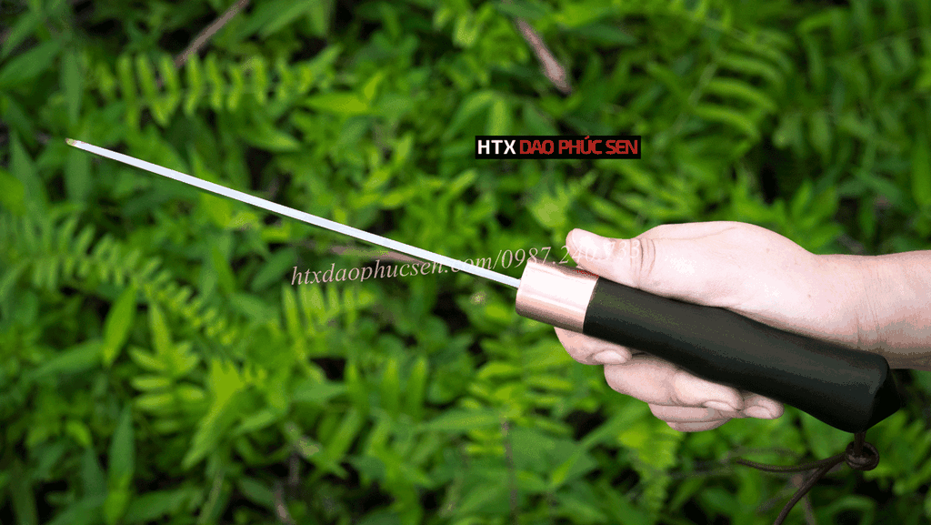 Dao chặt gà thép trắng cao cấp CG04, hàng chuẩn của DAO VIP - HTX DAO PHÚC SEN
